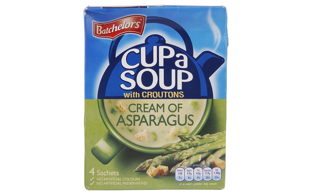 Batchelors Cup a Soup with Croutons, Cream Of Asparagus   Box  117 grams